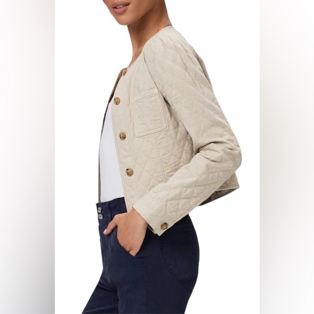 NWT Paige Beige Quilted “Calum” Jacket - cropped, sold out